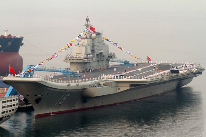 China's first aircraft carrier, Liaoning (CV-16) (Photo from www.jeffhead.com)