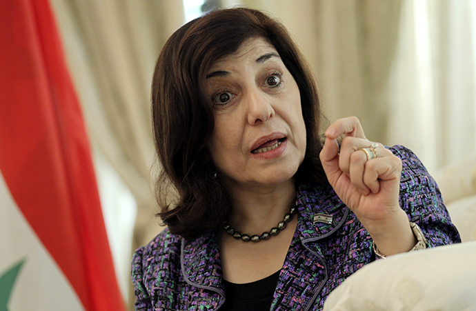 Bouthaina Shaaban, envoy of Syrian President Bashar al-Assad (Reuters)