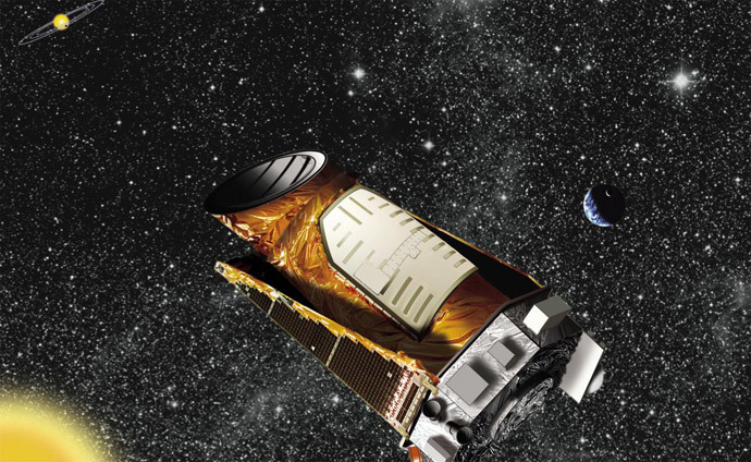 Artist's impression of the Kepler telescope (NASA / Ames / JPL-Caltech)