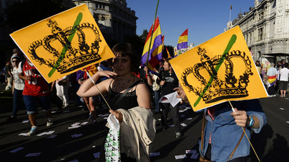 Anti-monarchy rally hits Madrid, 10 injured, 3 arrested (PHOTOS, VIDEO)