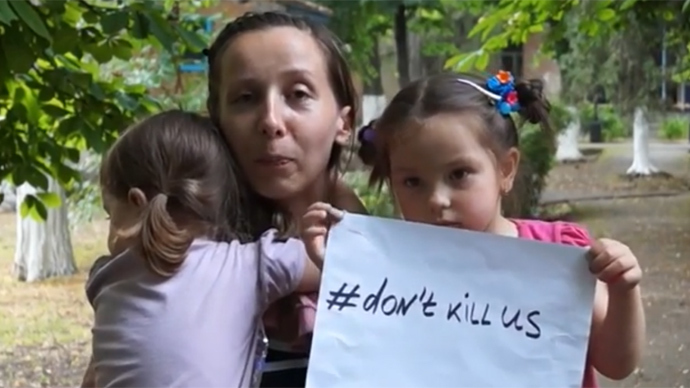 #Don’t kill us: Refugees from Eastern Ukraine make a plea for peace (VIDEO)