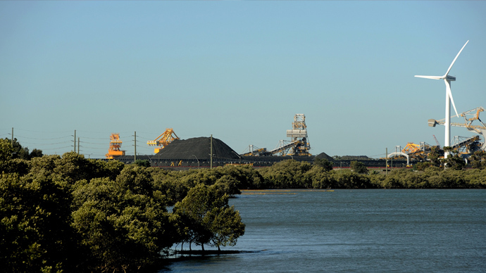 The site of a proposed new terminal at the coal port of Newcastle in Australia's New South Wales state (AFP Photo)
