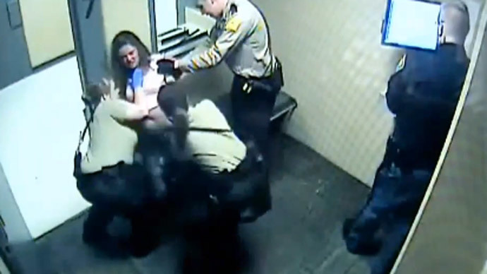 Police forcibly strip, lock up, pepper-spray Indiana woman (VIDEO)