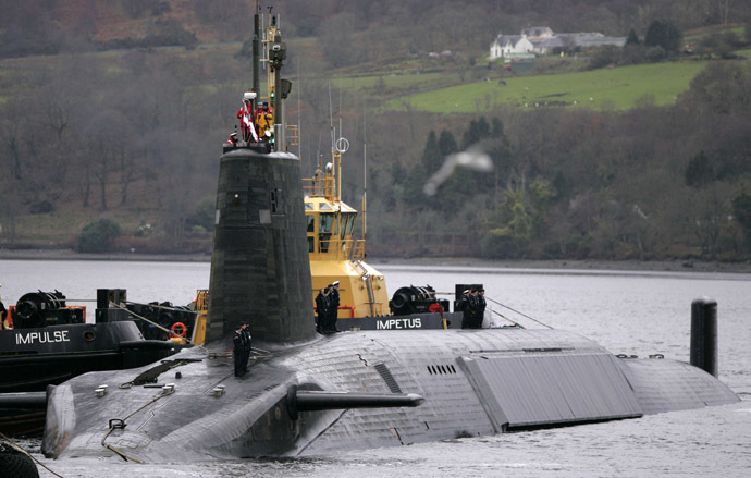 British Royal Navy Vanguard class Trident Ballistic Missile Submarine (Reuters/David Moir)
