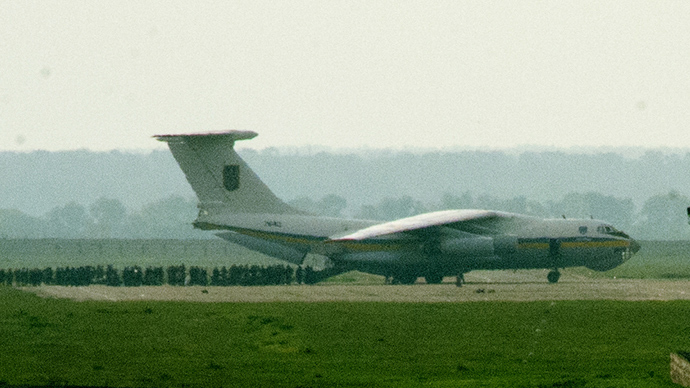 A Ukrainian military Il-76 jet (RIA Novosti / Natalia Seliverstova)