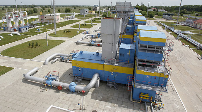 An underground gas storage facility is seen in the village of Mryn, 120 km (75 miles) north of Kiev. (Reuters / Gleb Garanich)