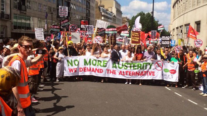 #J10: Massive nationwide strike strangles UK public services