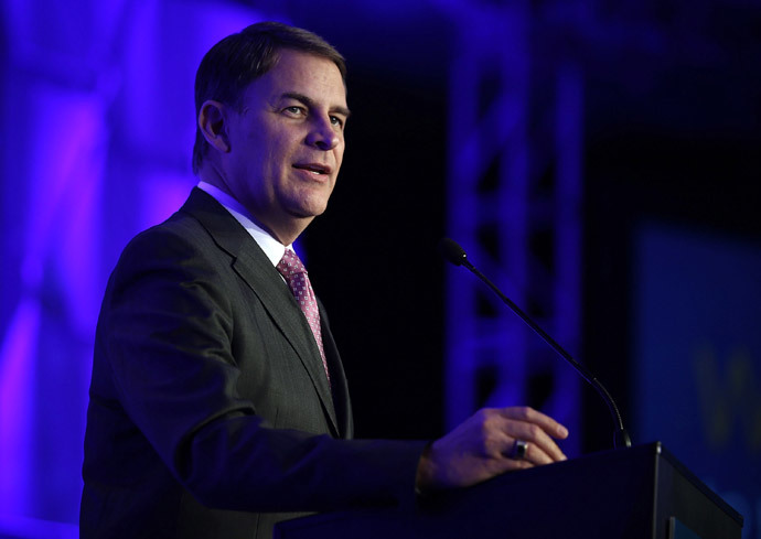 President and CEO Jay Timmons of the National Association of Manufacturers (NAM), (Alex Wong / Getty Images / AFP)