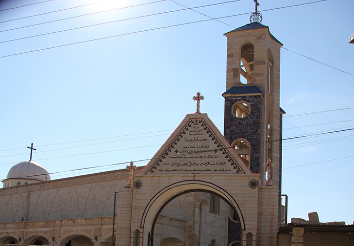 Saint John's Church in Qara Qosh (AFP Photo / Prashant Rao)