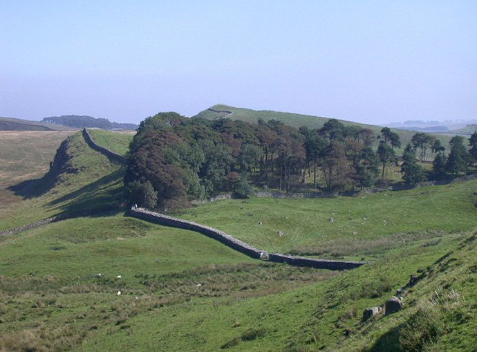 Hadrian's Wall crosses Northumberland National Park (Image from wikipedia.org)