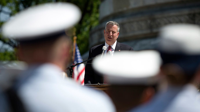 New York mayor Bill de Blasio.(Reuters / Carlo Allegri)