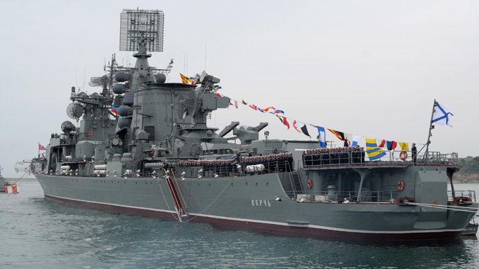 Large anti-submarine combat ship "Kerch" of the Russian Black Sea Fleet (RIA Novosti/Alexei Druzhinin)