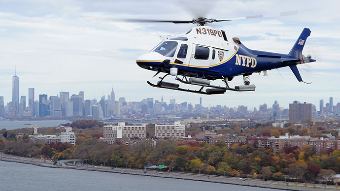 Drones nearly collide with NYPD helicopter, two arrested