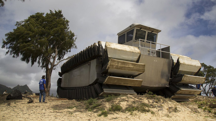 Marine Corps tests massive new amphibious assault vehicle