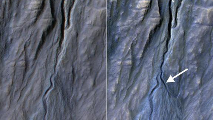 ​Dry ice, not liquid water responsible for Martian gullies