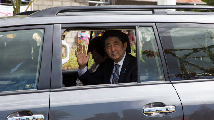 Japan's Prime Minister Shinzo Abe.(AFP Photo / Ness Kerton)