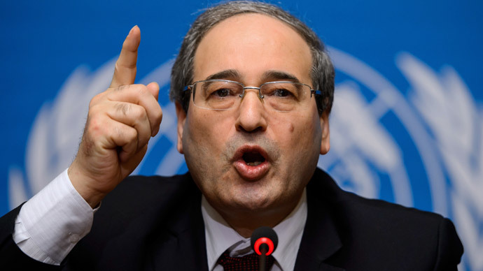 Syrian Deputy Foreign Minister Faisal Meqdad.(AFP Photo / Fabrice Coffrini)