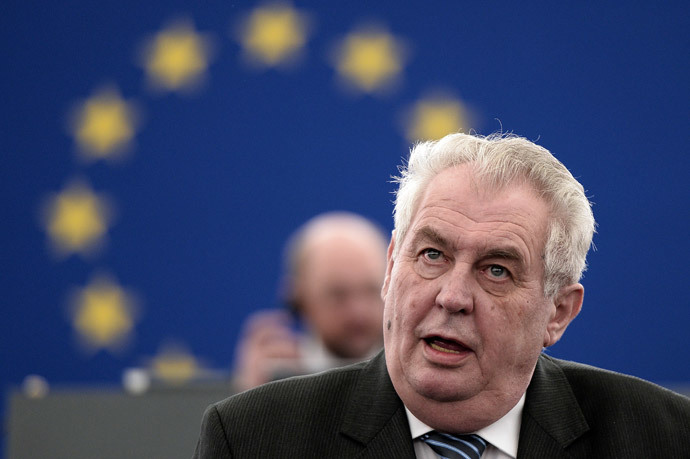 Czech President Milos Zeman (AFP Photo / Frederick Florin) 