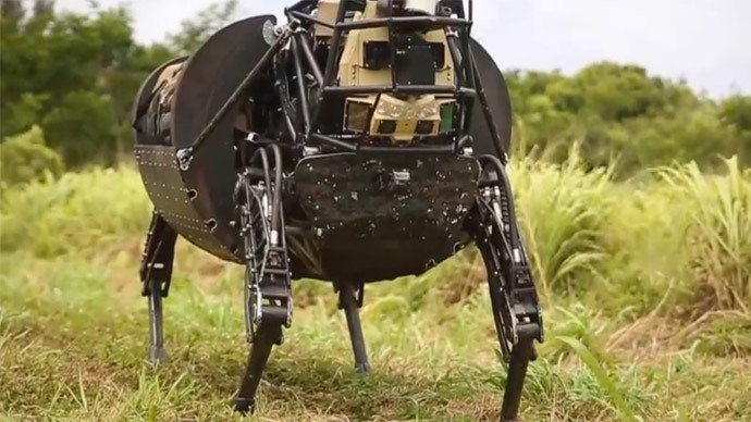 ‘Pack-mule’ bot follows marines into combat training (VIDEO)