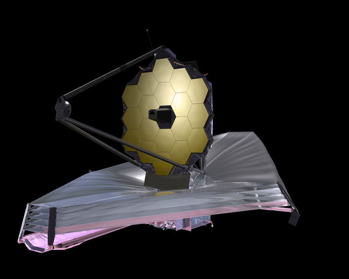 The James Webb Space Telescope (artist's concept above) will be one of the primary instruments scientists use to continue the search for planets outside our Solar System. (Image from nasa.gov)