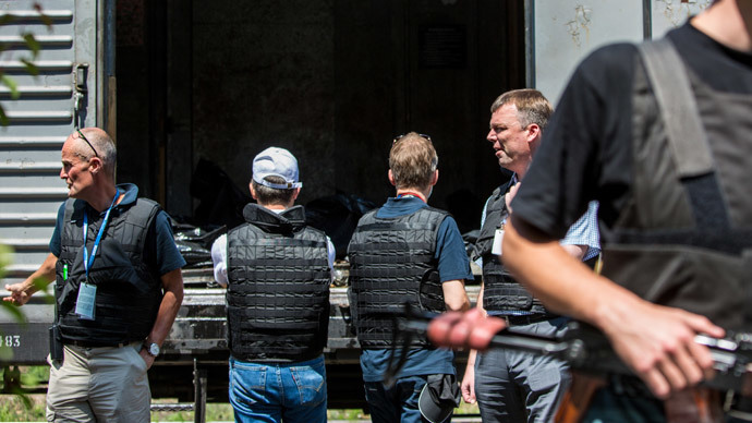 OSCE observers and experts from the Netherlands in the Donetsk People's Republic. (RIA Novosti / Andrey Stenin)
