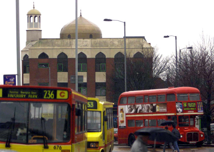 North London's Finsbury Park Mosque has received a formal letter from HSBC stating its account with the bank will be closed in September. (Reuters/Russell Boyce)