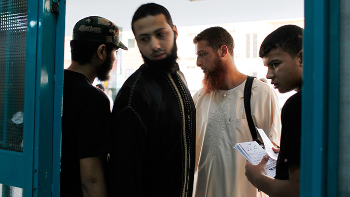 Members of the Libyan Salafi armed group Ansar al-Sharia (Reuters / Asmaa Waguih)