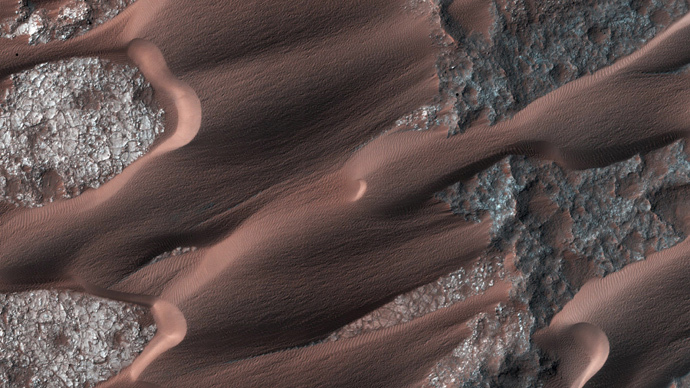 Nili Patera, one of the most active dune fields on the planet Mars is shown in this handout photo taken by NASA's Mars Reconnaissance Orbiter March (Reuters / NASA / JPL-Caltech / Univ. of Arizona/Handout via Reuters)