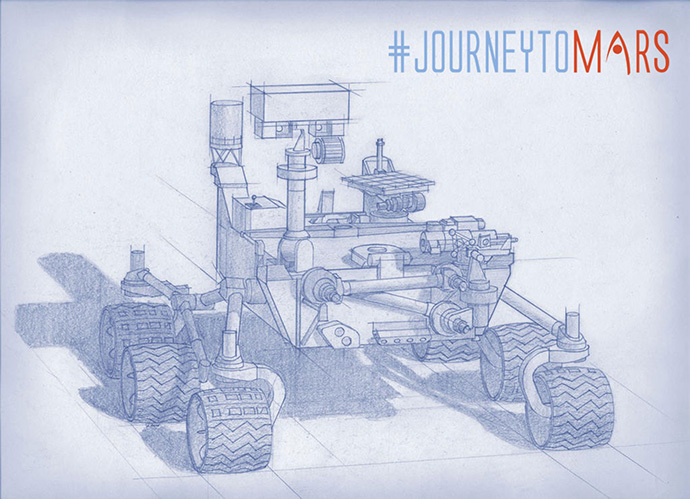 Planning for NASA's 2020 Mars rover envisions a basic structure that capitalizes on the design and engineering work done for the NASA rover Curiosity, which landed on Mars in 2012, but with new science instruments selected through competition for accomplishing different science objectives. (Image Credit: NASA/JPL-Caltech)