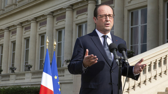 France's Hollande urges action on 'massacres' in Gaza