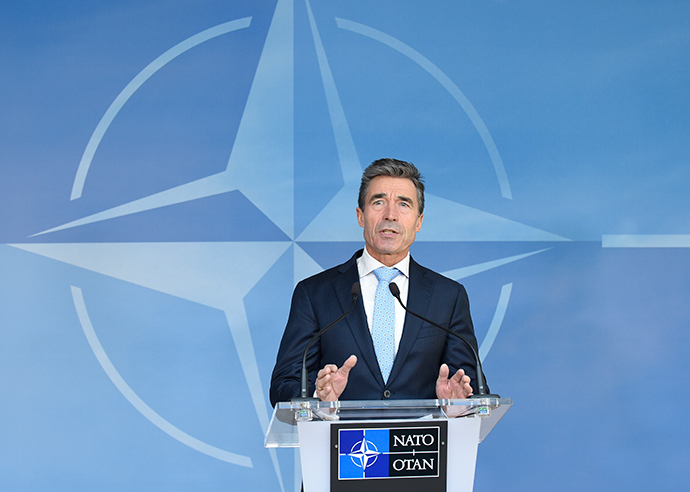 Secretary-General of the North Atlantic Treaty Organization (NATO) Anders Fogh Rasmussen (AFP Photo / John Thys)