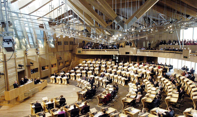Scottish Parliament.(AFP Photo / Andrew Milligan)