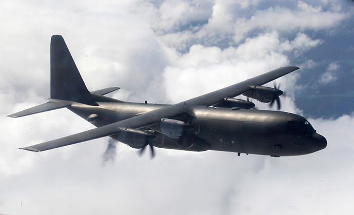 RAF C130 Hercules (Reuters / Luke MacGregor)