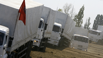 No green light to Red Cross: Russian aid convoy stuck at Ukraine border waiting for Kiev’s nod