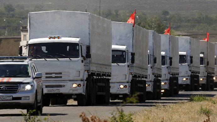 Russia's humanitarian aid to cross into Ukraine in batches