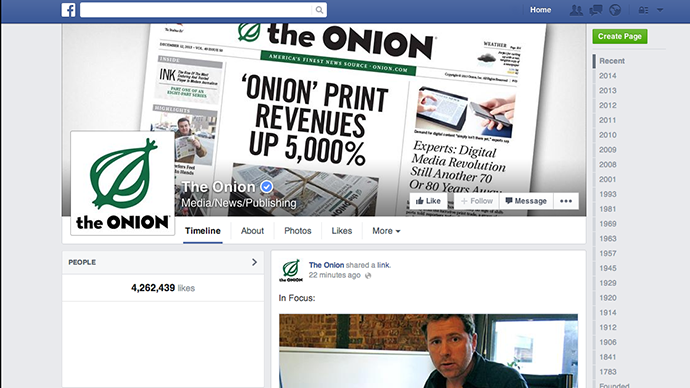 New Facebook ‘satire’ tag to help users understand Onion-style articles aren’t real