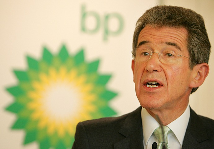 Lord Browne, the former chief executive of BP and current chairman of Cuadrilla is a policy adviser to the government on business and energy-related matters. (BP) (AFP Photo)