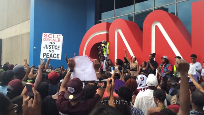 #ItsBiggerThanYou: Atlanta protesters challenge CNN’s Michael Brown reporting