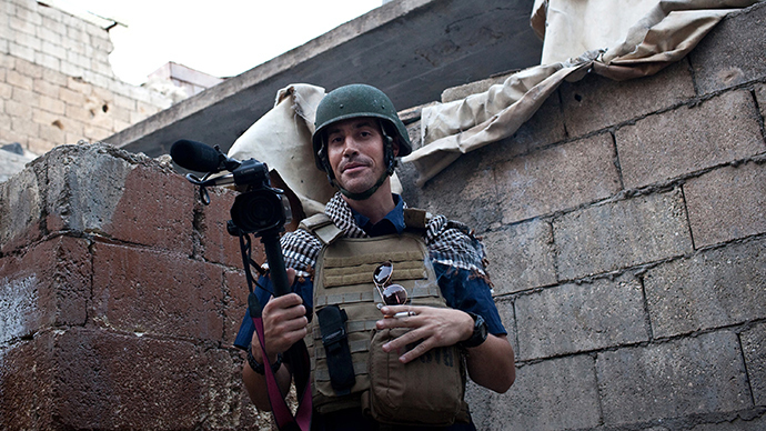 A picture taken on November 5, 2012 in Aleppo shows US freelance reporter James Foley (AFP Photo / Nicole Tung)