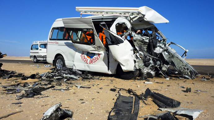 33 killed, over 40 injured in fatal Egypt bus crash