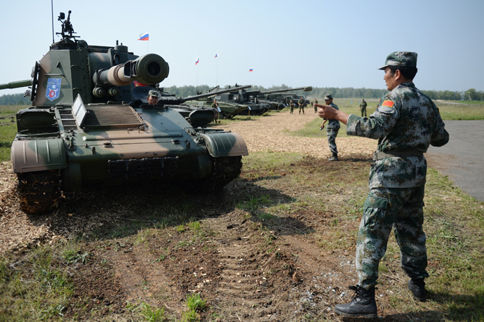 ARCHIVE PHOTO: A Type 83 self-propelled gun-howitzer of the People's Liberation Army of China during the Russian-Chinese Peace Mission 2013 anti-terror exercise at the Chebarkul training ground in the Chelyabinsk region. (RIA Novosti / Pavel Lisitsyn)