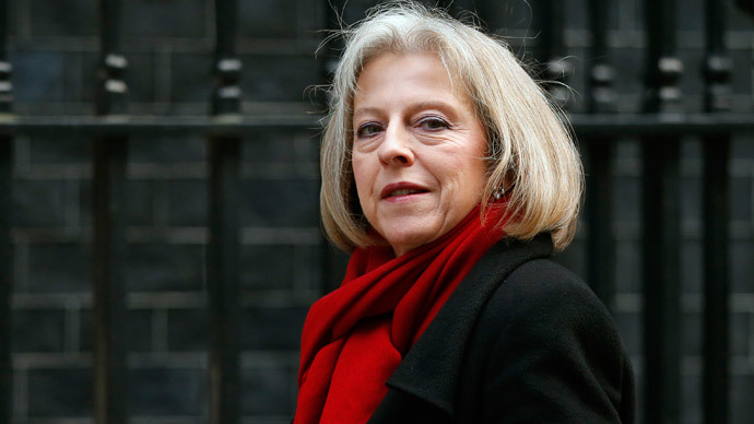 Britain's Home Secretary, Theresa May, has expressed deep determination to tackle the domestic threat posed by IS. (Reuters / Andrew Winning)