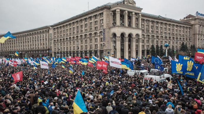 Rally by supporters of Ukraine's European integration on Independence Square in Kiev.(RIA Novosti / Andrey Stenin)
