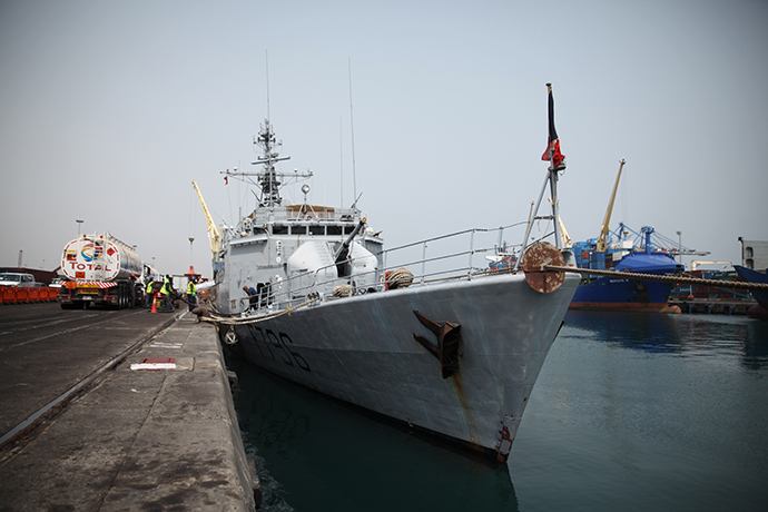 French Navy ship "Commandant Birot" (AFP Photo / Chris Stein)