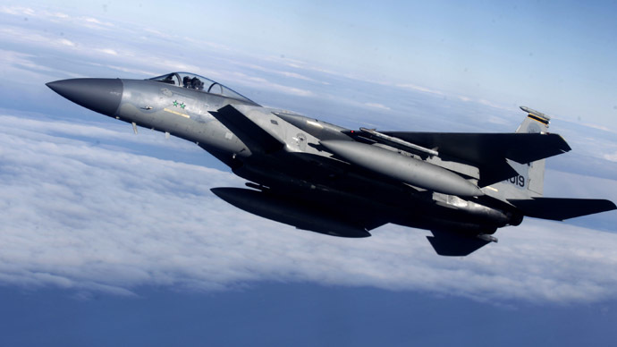 F-15 military jet crashes in Virginia