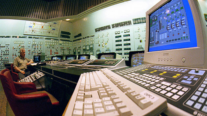 The control panel of the Zaporozhye nuclear power plant.(RIA Novosti / Falin)