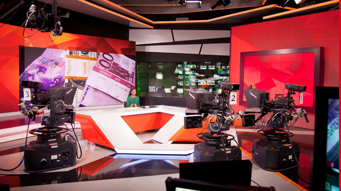 RT broadcasts 24/7 in English, Arabic and Spanish from its global studios in Moscow and Washington, DC, to 700 million viewers worldwide.
