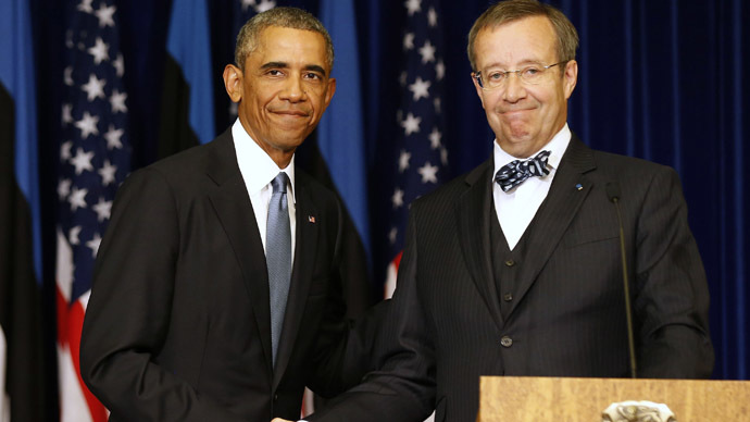 Obama pledges to send more aircraft and military to Estonia