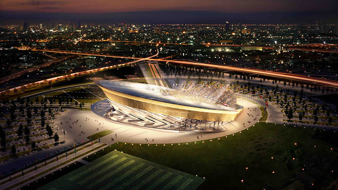 Model of stadium in Leninsky District, Moscow Region, for 2018 FIFA World Cup (RIA Novosti)