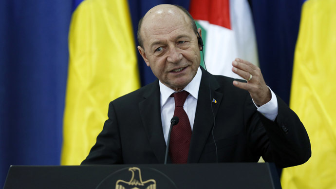 Romania's President Traian Basescu (Reuters/Mohamad Torokman)
